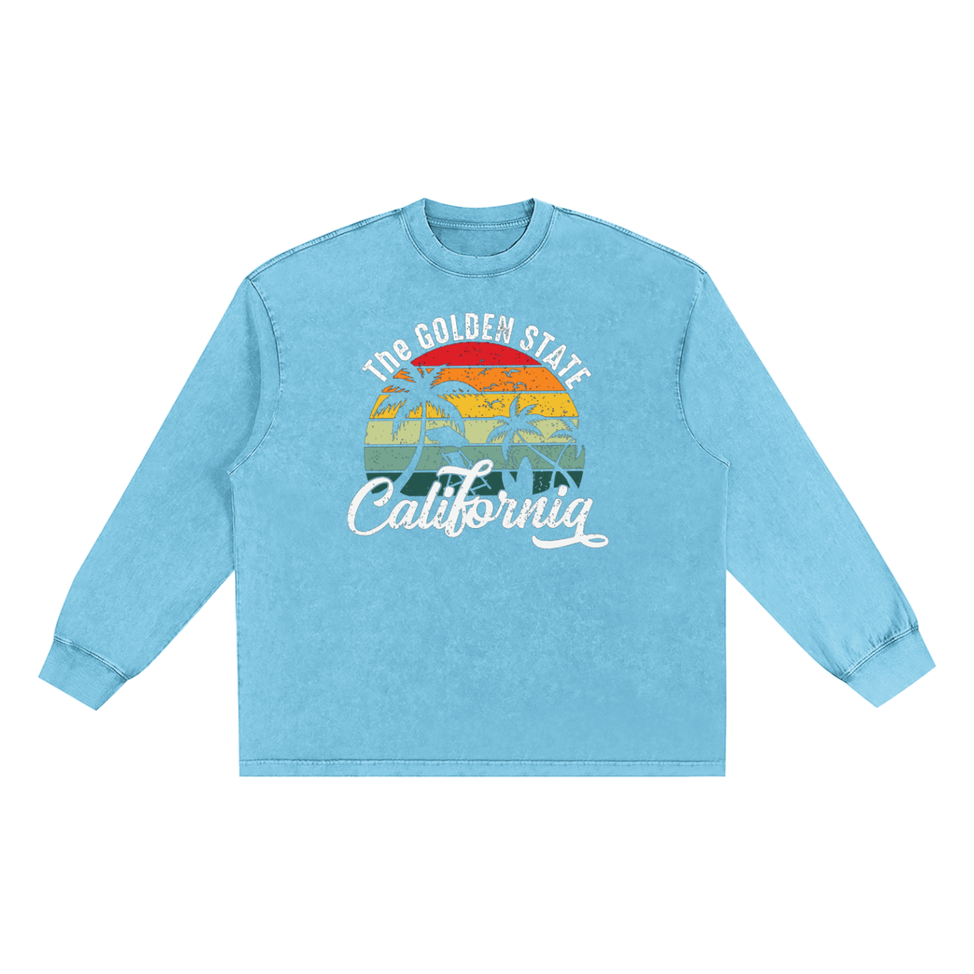 Snow Washed Oversize Long Sleeve T-shirt