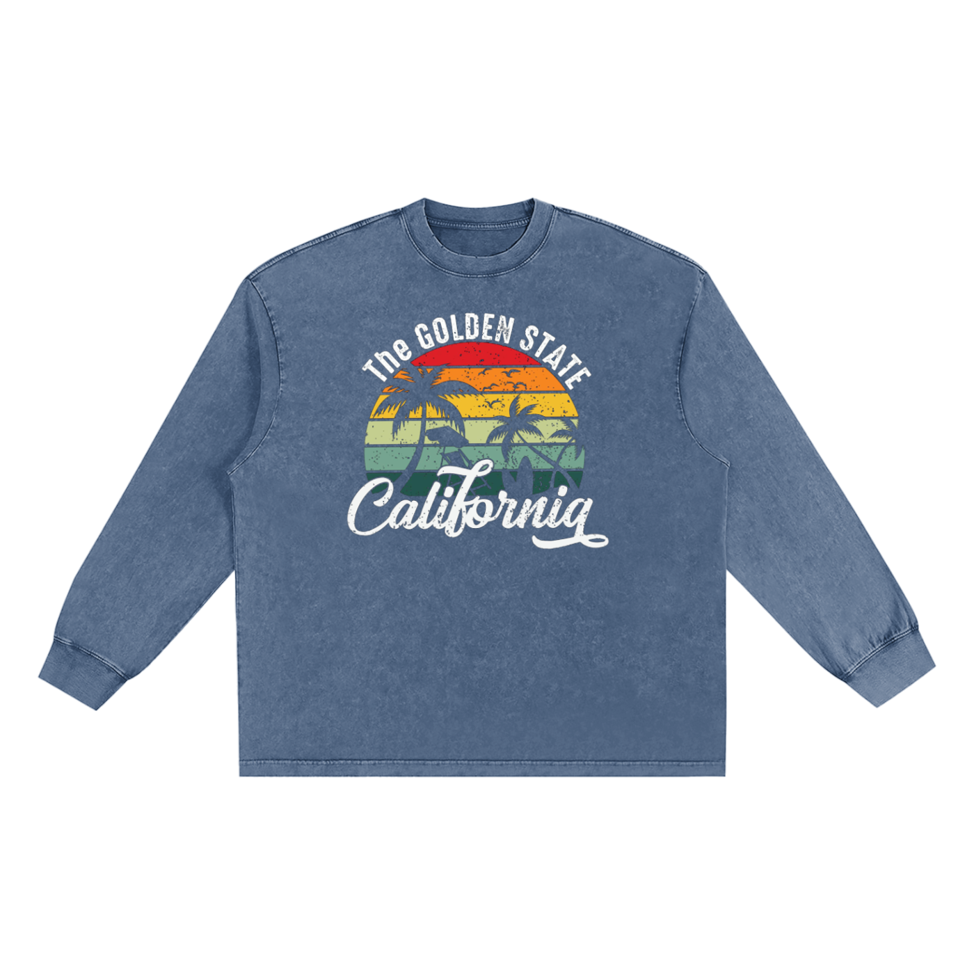 Snow Washed Oversize Long Sleeve T-shirt