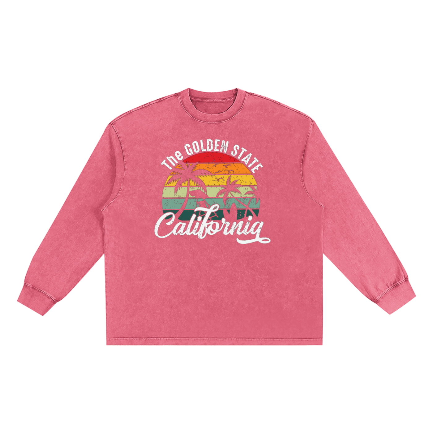 Snow Washed Oversize Long Sleeve T-shirt