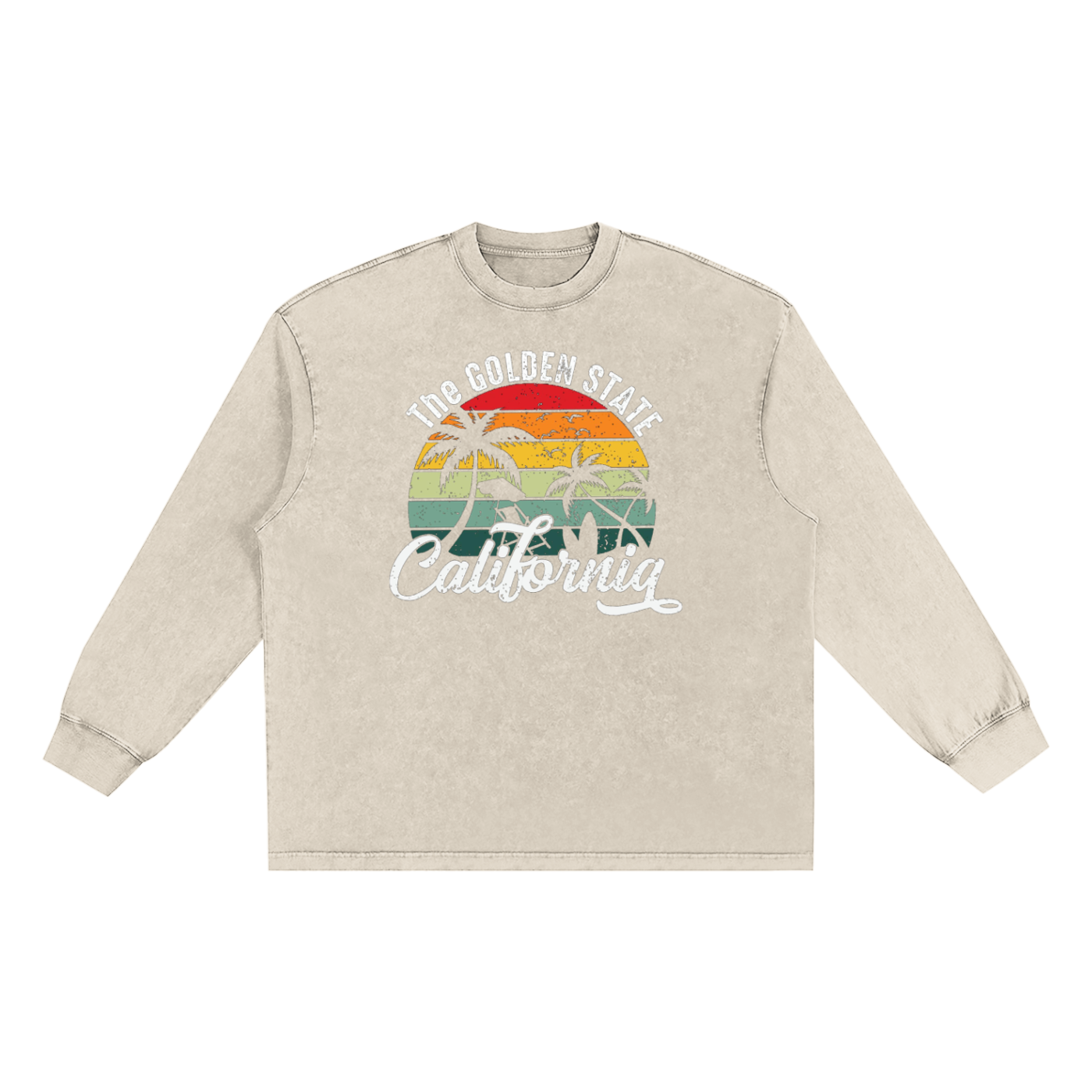 Snow Washed Oversize Long Sleeve T-shirt