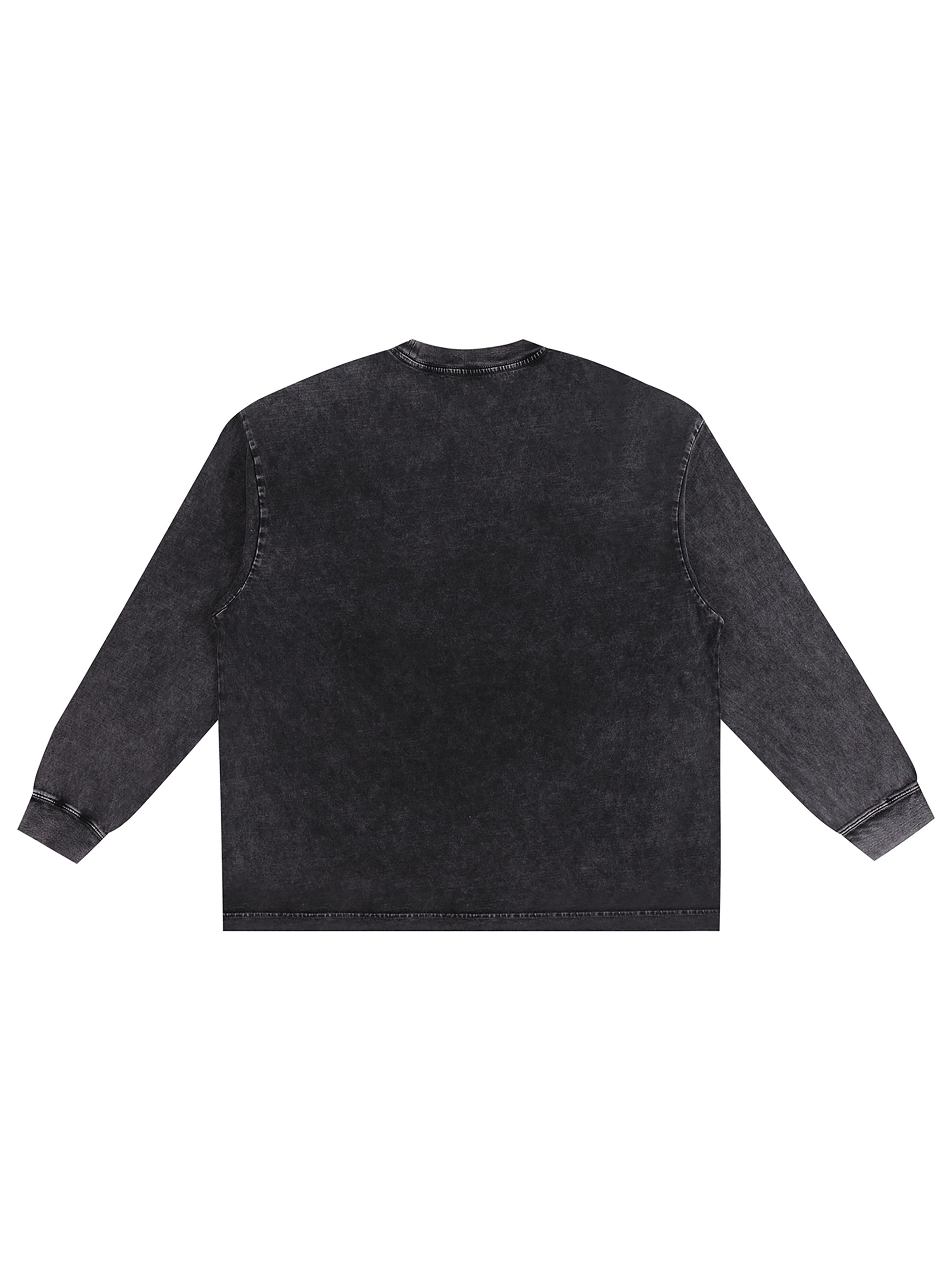 Snow Washed Oversize Long Sleeve T-shirt